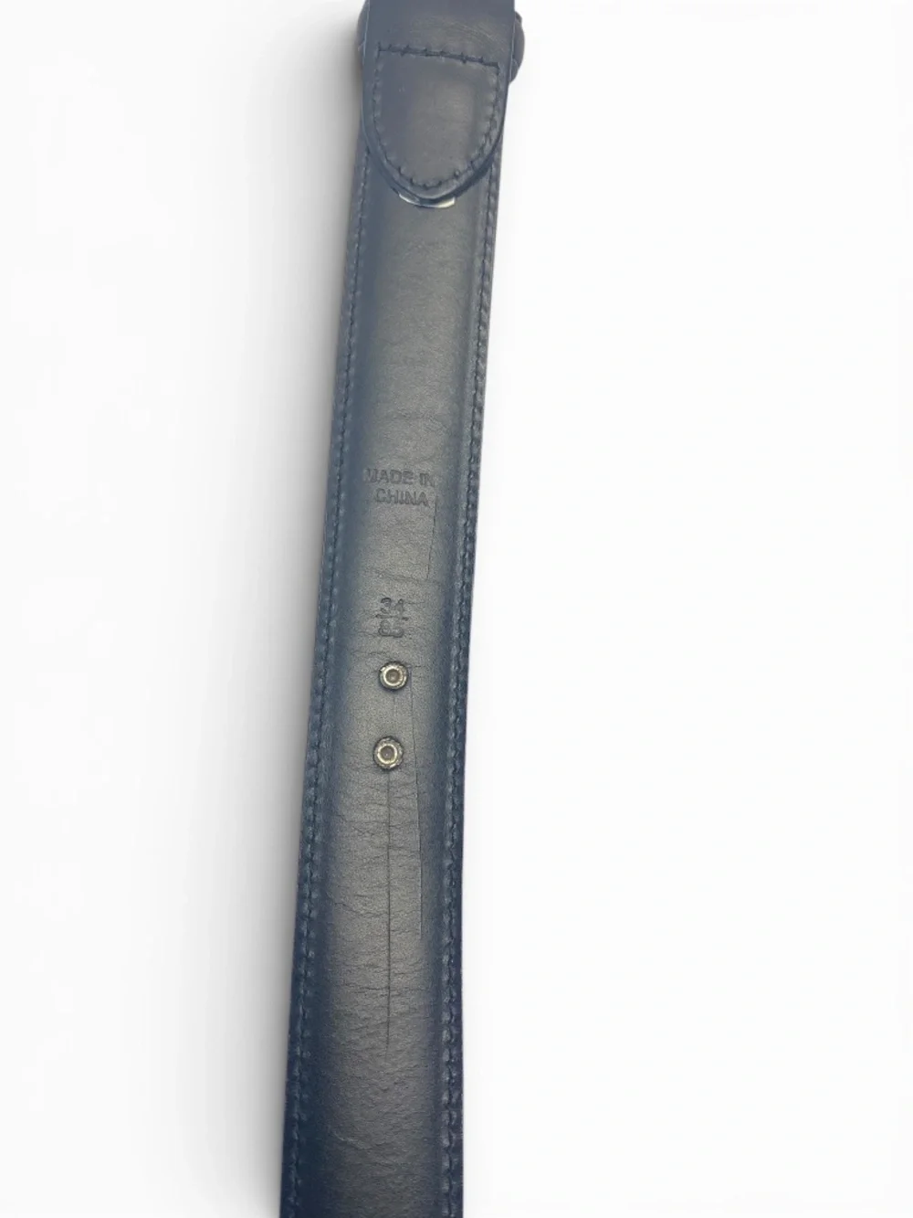Polo Ralph Lauren Italian Leather Dress Belt in Black Size 34